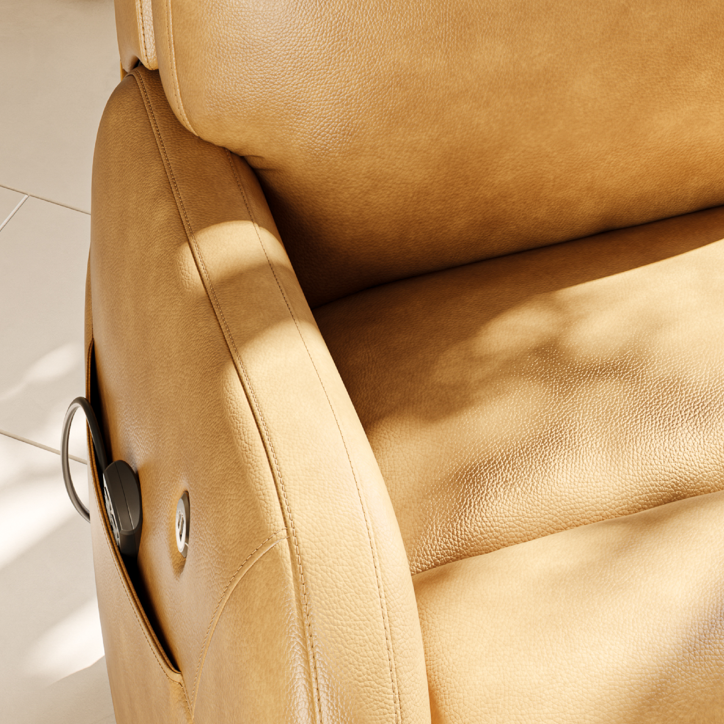 COLAMY Ascend Dual Motor Power Lift Recliner Chair with Massage and Heat for Elderly People, USB Charging Ports, Light Brown