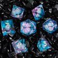 thumbnail image 1 of Floating Eyeball Liquid Core Dnd Dice Set | Dungeons and Dragons | Blue/Pink Eye_Special Gift, 1 of 5