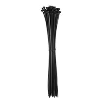 Uxcell 100pack Cable Zip Ties, Plastic Nylon Ties Wraps, 12-Inch/300mm Self-Locking Wire Cord Zip-Ties, Black,40LBS
