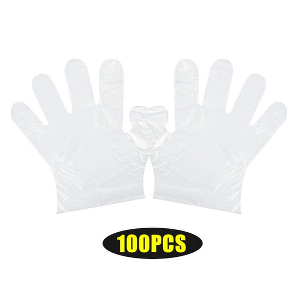 Amdohai Disposable PE Gloves Single Use Transparent Gloves Latex Free