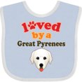 thumbnail image 3 of Inktastic Great Pyrenees Dog Boys or Girls Baby Bib, 3 of 4