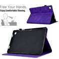 thumbnail image 3 of Dteck Smart Case for Samsung Galaxy Tab S6 Lite 10.4-inch 2022/2020 (P613/P619/P610/P615),Magnetic Leather Card Holder Wallet Case Shockproof Rubber Kickstand Cover with Pencil Holder,Purple, 3 of 5