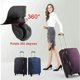 thumbnail image 5 of Par de ruedas para maletas, repuesto universal, rueda de goma multidireccional, silenciosas, duraderas, para cambiar, reparar, ruedas de maletas, equipaje Samsonite Platinum, 5 of 5