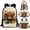 Highland Cow Sunflower Beige, variant on Jeiento Pink Strawberry 4Pcs Kids Bookbag Set for Girls School Backpack with Lunch Box and Pencil Case Water Bottle Holder Flower Elementary School Bag Back To School Bags Daypack Satchel