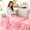Pink, variant on Cooling Throw Blanket with Double Sided Cold Effect, 60"x90"Lightweight Breathable Cold Comforter Blankets for Hot Sleepers Night Sweats,Purple