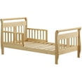 Baby Relax Sleigh Toddler Bed with Bed Rails, Natural