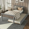 thumbnail image 2 of Dasun Twin Single bed with bed frame, platform bed frame with headboard and footboard for bedrooms and small apartments, no springs required, gray, 2 of 5