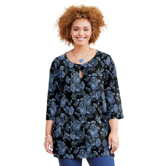 Catherines Women's Plus Size Liz&Me Swing Tunic Top