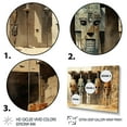 thumbnail image 3 of Designart "Tribes Dogon African Mask I" African Tribes Floater Framed Wall Art Living Room, 3 of 7