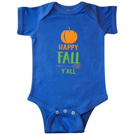 

Inktastic Happy Fall Y all Pumpkin Arrow - Orange Green Gift Baby Boy or Baby Girl Bodysuit