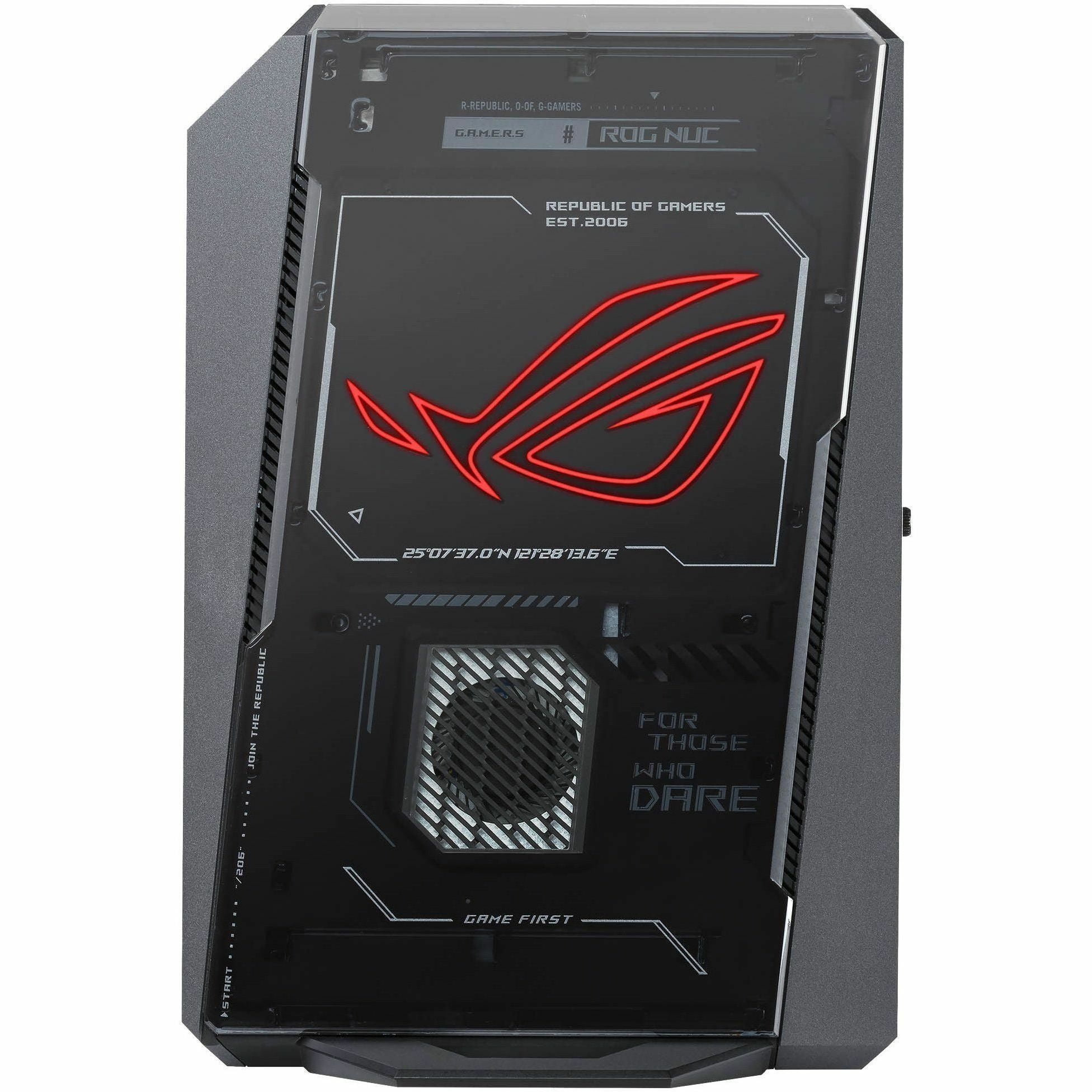 Asus ROG NUC 2025 RNUC15JNK7X589AU Gaming Desktop Computer - Intel Core Ultra 7 255HX - 32 GB - 1 TB PCI Express NVMe 4.0 SSD - Mini PC - Black - Intel Chip - Windows 11 Home - NVIDIA GeForce RTX 5...