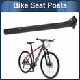 thumbnail image 3 of Unique Bargains Bike Seat Posts 30.8x400mm Bike Saddle Post Seat Tube Carbon Fiber Matte Black Adjustable Angle Seat 12mm Offset, 3 of 8