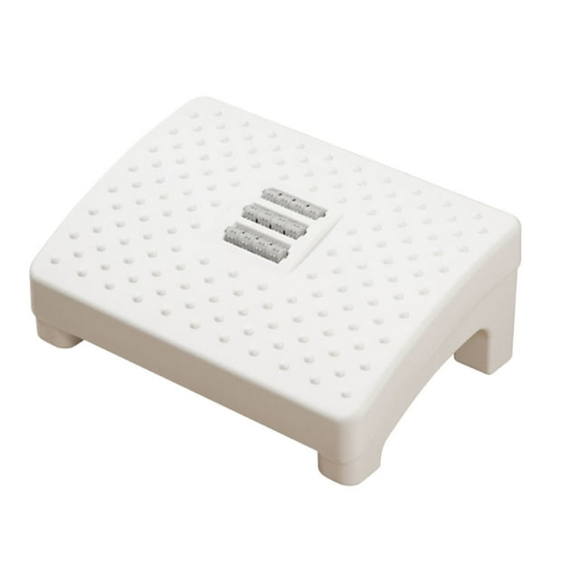 Shisuyan 1 Pc Household Massage Foot Stool Office Foot Rest Foot Support Stool Foot Step (White)