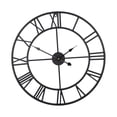 thumbnail image 2 of Reloj de pared rústico vintage redondo con esfera de números romanos. 40 cm, 2 of 9
