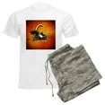 thumbnail image 6 of CafePress - A Piano Is Flying Out Of A Book. Pajamas - Men's Light Loose Fit Cotton Pajama Set, 6 of 7