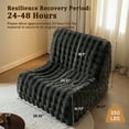 thumbnail image 3 of Vcatnet Bean Bag Chair for Adults, Giant Bean Bag Sofa Couch with Memory Foam, Upholstered Lazy Floor Sofa for Living Room, Bedroom, Apartment, Dark Gray, 3 of 10