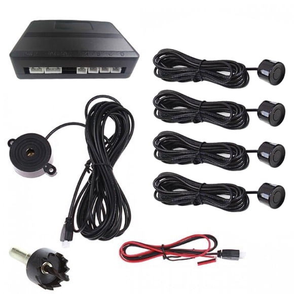 Riwcyla Car Reverse Parking System Car Parking Reverse Backup Sound Alert Backing with 4 Parking Sensors , perfect for daily use, outdoor activities, travel & casual occasions