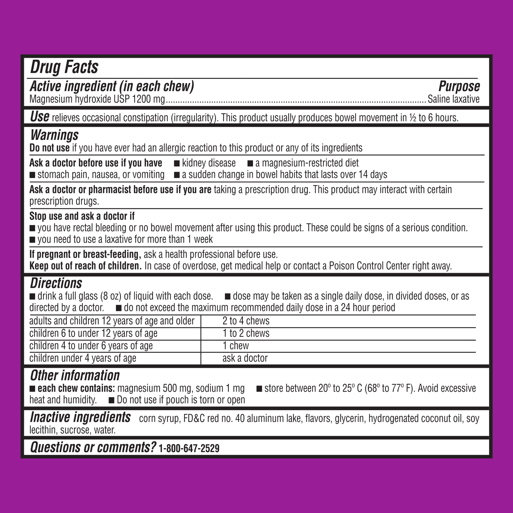 MiraFAST Soft Chews, Gentle Constipation Relief for Kids & Adults, Fast Acting Laxative, Mixed Berry Flavor, 30 Ct