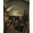 thumbnail image 2 of Franz Eybl 20x24 Black Ornate Framed Double Matted Museum Art Print Titled: The Inside of a Forge (1847), 2 of 5