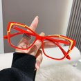 thumbnail image 1 of Anti-blue light glasses square glasses RED Red Red, 1 of 8