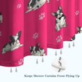 thumbnail image 6 of Boston Terrier on Red Background Shower Curtain 36"x72" ,Bathroom Decorative Shower Curtains Set with 12 Hooks,Modern Waterproof Washable Shower Curtain, 6 of 6