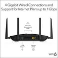 thumbnail image 4 of Router WiFi 6 NETGEAR Nighthawk RAX43 AX4200 para 2500 pies cuadrados, 4 of 4