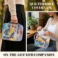 thumbnail image 5 of Xixirimido Dolphins Sea Sunset Glow Print Bible Cover Case for Women Men, Large Bible Bag Bible Study Supplies Accessories Quilted Bible Carrying Cases with Handle Christian Gift, 5 of 7