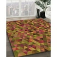 thumbnail image 3 of Ahgly Tapis Rond Lavable en Machine Intérieur Transitionnel Rouge Tomate, 7 Pieds Rond, 3 of 7