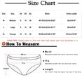 thumbnail image 3 of ibuvkizy Panties for Women Pants Womens Underwear,Ladies Soft Stretchy Briefs,Women's Mid-waist Solid Color Threaded Lace Bow Breathable Underwear Briefs, 3 of 3