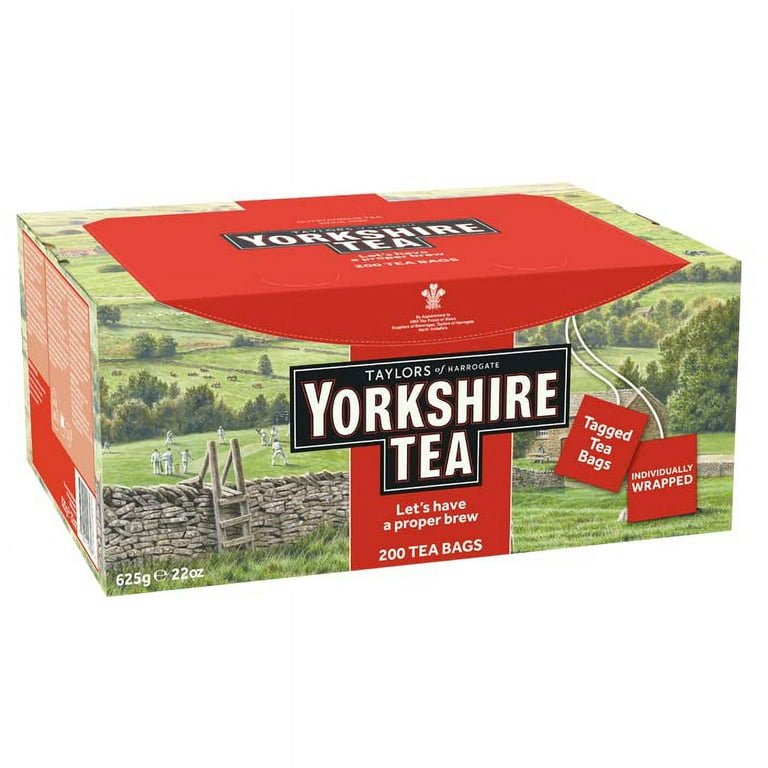Yorkshire Tea Individually Wrapped & Tagged Tea Bags