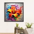 thumbnail image 4 of Pintura de diamante 5D DIY Kit completo de flores de taladro redondo Decoración del hogar Artesanía, 4 of 9