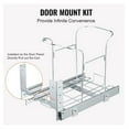 thumbnail image 5 of Pull-Out Trash Can, 35L Single Bin, Under Mount Kitchen Waste Container with Slide, Handle and Door Mounting Kit, 110 lbs Load Capacity Heavy Duty Garbage Recycling Bin for Kitchen Cabinet, Sink, 5 of 9