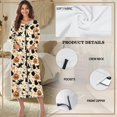 thumbnail image 6 of Yuyamidu Witch Front Zipper Bathrobe for Plus Size Women After Shower Robe for Spring Fall Winter Bath Robes Halloween Long Sleeve Nightgowns Dress Size XL, 6 of 7