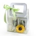 thumbnail image 5 of Zhugeflores, bolsa de embalaje de caja debolso de mano de PVC transparente, bolsa de regalo para acompañantes de bodas, bolsa de regalo del 1 de junio (asa grande roja, mediana), 5 of 5