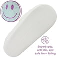 thumbnail image 4 of BERANMEY Cute Smile Face Slippers for Women Perfect Soft Plush Comfy Warm Slip-On Happy Face Slippers fo Women Indoor fluffy Smile House Slippers for Women and Men Non-slip Fuzzy Flat Slides, 4 of 9