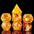 thumbnail image 5 of Polyhedral Set 7 Piece Sharp Handmade Set with Sharp Edges for Table Games ,Shiny, 5 of 5