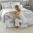 thumbnail image 3 of IR Imperial Rooms 2 Full Fitted Sheet Deep Pocket Extra Soft Microfiber 1800 Series Light Gray Full, 3 of 4