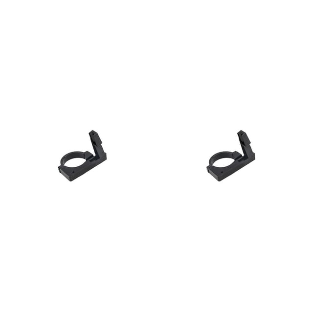 Eigraketly Adaptador de esfera de desviador delantero cambio de asiento bicicleta modificado Snap profesional práctico anillo de conversión de Negro 2piezas