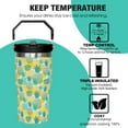 thumbnail image 2 of Gobelet Ananas 20oz avec Paille Rabattable et Poignée Supérieure, Tasse en Acier Inoxydable Isolée Parfaite pour Femmes, Tasse de Voyage Tropicale, 2 of 6