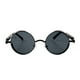 thumbnail image 2 of Baroc Vintage Star Black Lentes de Sol Redondos Metálicos UV400 Estilo Retro, 2 of 4
