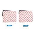 thumbnail image 7 of FORMRS 13-13.3 inch Laptop Sleeve Case Soft Carrying Quilted Computer Bag Cover, Pink White Checked Pattern, 7 of 7