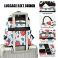 thumbnail image 3 of FORMRS Mini Backpack Purse for Women Quilted Travel Daypack Casual Shoulder Bag, Playful Strawberries, 3 of 7