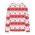 thumbnail image 4 of Mirages Haut de Noël pour Femmes, Mode Décontractée Manches Longues Col Rond Imprimé Chandail en Molleton pour Dames, Hauts Blouse, 4 of 5