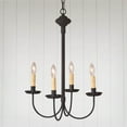 thumbnail image 2 of Irvins Country Tinware Irvin's Country Tinware 4-Arm Grandview Chandelier with Ecru Sleeves, 2 of 3