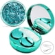 thumbnail image 1 of Estuche para lentes de contacto, Bling Stars, herramienta portátil para quitar lentes de contacto con ojos, con espejo, para adolescentes, niñas, mujeres, transporte de viaje (verde, 2 unida, 1 of 5