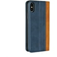 thumbnail image 6 of for iPhone Xs Wallet Case,Premium PU Leather Flip Folio Case with Card Slot, Stand Holder and Magnetic Closure [TPU Shockproof Interior Protective Case] for iPhone Xs,Blue+Khaki, 6 of 13