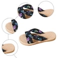 thumbnail image 4 of Rokment Women's Butterfly Beach Slides Sandals 2026 Summer Bohemian Comfortable Casual Waterproof Straw Footbed Platform Walking Dress Slip on Slippers for Indoor Outdoor C Size 8.5, 4 of 6