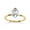 Yellow Gold, variant on Solitaire Engagement Rings For Women, Center 9x6mm Oval Cut Lab Created Moissanite Wedding Anniversary Ring in 10K Solid Rose Gold Size-10