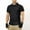 Black, variant on Men's Tactical Military Shirts Slim Fit Short Sleeve Lapel Performance Shirt Moisture Wicking Running Hiking Shirt with Hidden Pockets