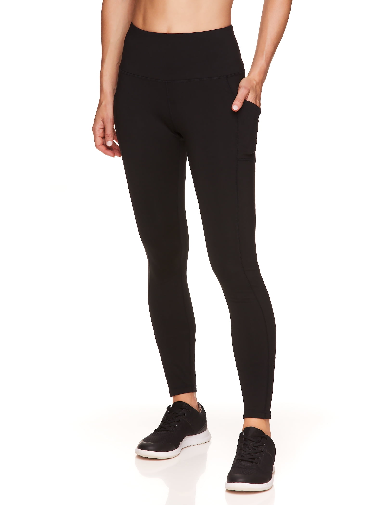 Reebok Everyday High-Waisted Active Leggings with Pockets, 28" Inseam